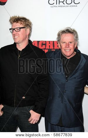 Jake Busey and Gary Busey at the 