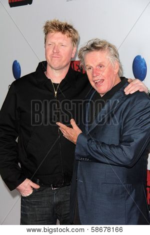 Jake Busey and Gary Busey at the 