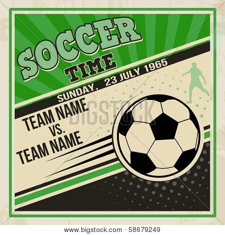Retro Soccer Poster