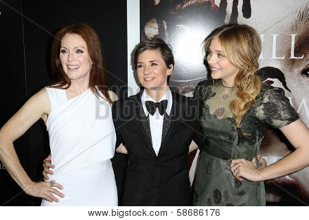 Julianne Moore, Kimberly Peirce and Chloe Grace Moretz at the 