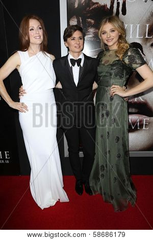 Julianne Moore, Kimberly Peirce and Chloe Grace Moretz at the 