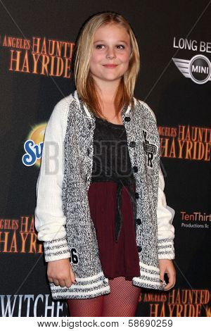 Emily Alyn Lind at the 8th Annual LA Haunted Hayride Premiere Night, Griffith Park, Los Angeles, CA 10-10-13