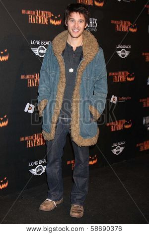 Devon Werkheiser at the 8th Annual LA Haunted Hayride Premiere Night, Griffith Park, Los Angeles, CA 10-10-13