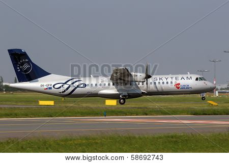 Csa Czech Airlines In Sky Team Livery