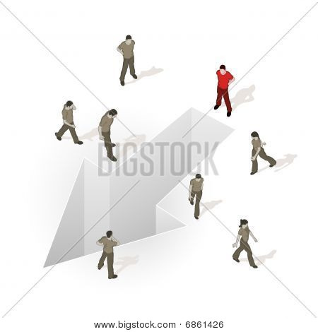 Folla fonte - la direzione