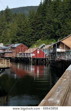 Historic Creek Street in Ketchikan, Alaska