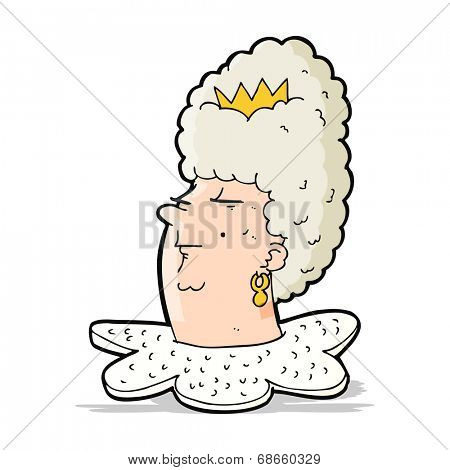cartoon queen head