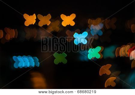 Butterfly bokeh shape