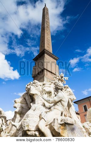 Fontana Dei Quattro Fiumi, Rome