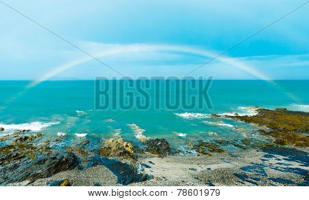 Rainbow Over Sea