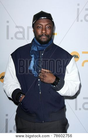 LOS ANGELES - DEC 17:  will.i.am at the i.amPULS Smart Band Launch at the The Future on La Brea on December 17, 2014 in Los Angeles, CA