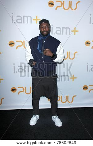 LOS ANGELES - DEC 17:  will.i.am at the i.amPULS Smart Band Launch at the The Future on La Brea on December 17, 2014 in Los Angeles, CA