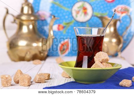 Turkish Tea With Cane Sugar