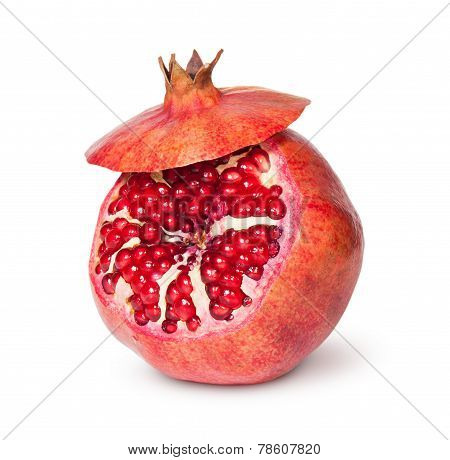 Delicious Exotic Pomegranate Fruit With Lid