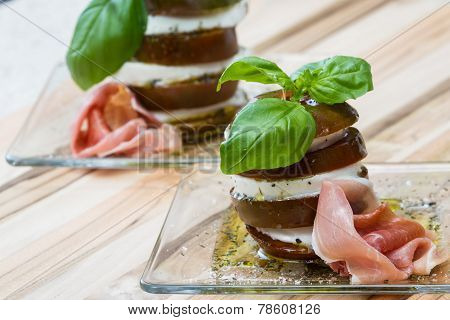 Fresh Mozzarella And Tomato Stack