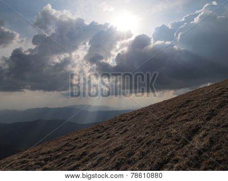 Carpathian mountains 12 under snow in spring