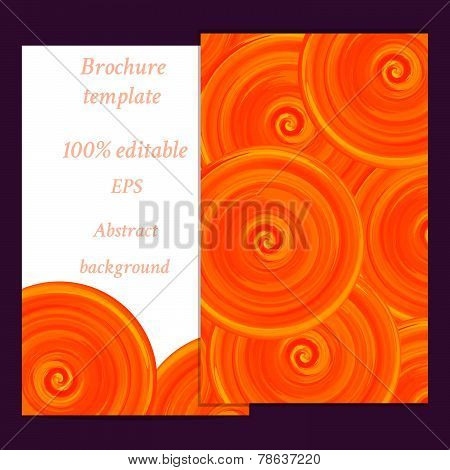 Template frame design for card.