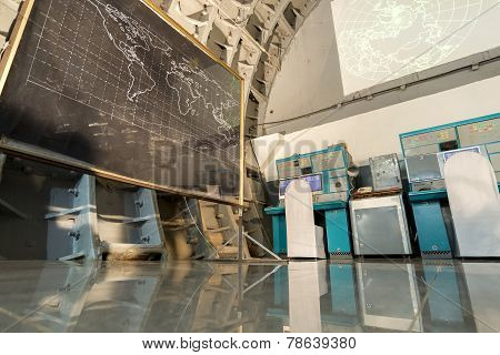Moscow, Russia - NOVEMBER 29, 2014, Nuclear bunker,  former Soviet secret military facility - altern