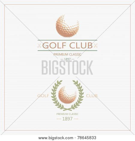 Golf logotypes. Set 2