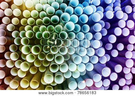 colorful PVC pipes