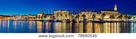 Amazing Split Waterfront Evening Panorama