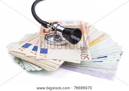 Stethoscope And Euro