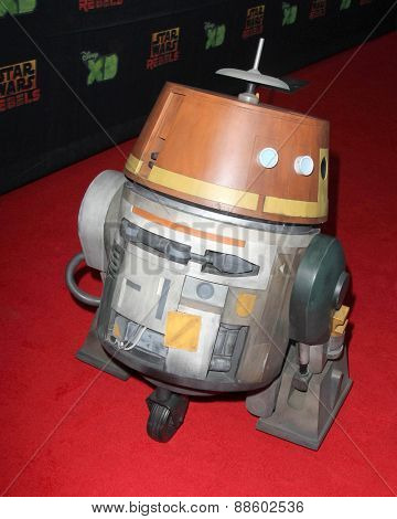 LOS ANGELES - FEB 18:  Chopper Droid at the Global Premiere of 