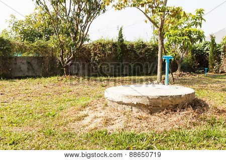 Underground Cement Cylinder Of Lavatory Cesspit