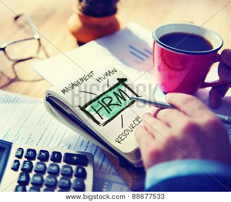 Human Resource Management HRM Strategy Planning Working Concept