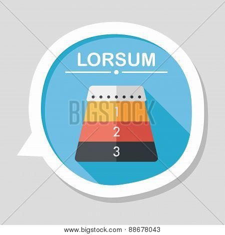 Vaulting Horse Flat Icon With Long Shadow,eps10