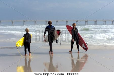 Familie van Surfers