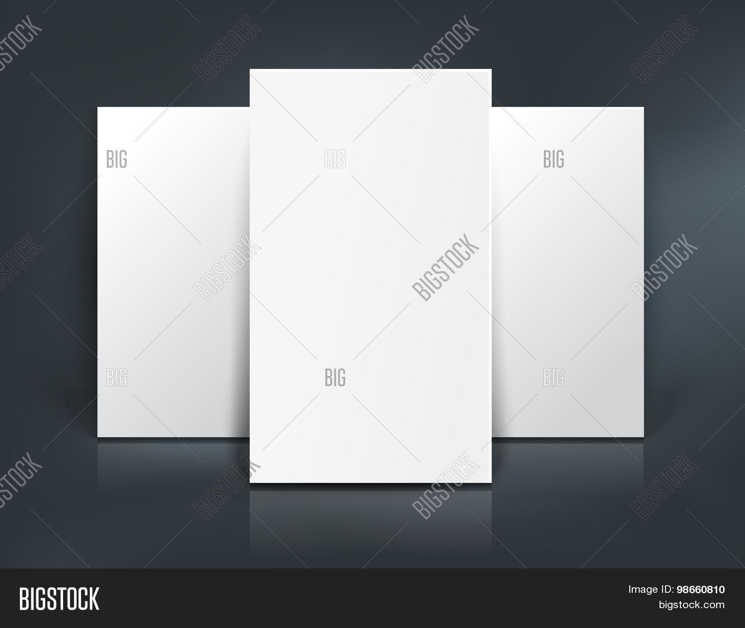 Three Paper Sheets Vector & Photo (Free Trial) Bigstock