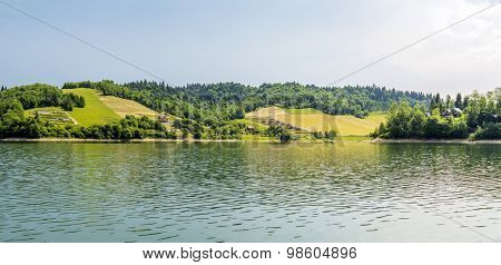 Lake Solina in Bieszczady, Poland