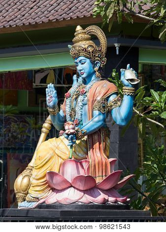 Shiva Statue, Hindu Idol In Ubud, Bali, Indonesia