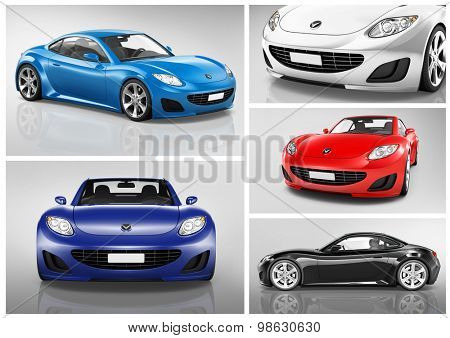 Car Vehicle Transportation 3D Illustration Concept