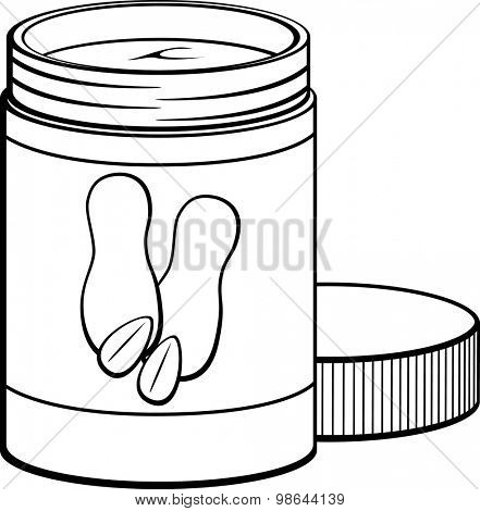 open peanut butter jar