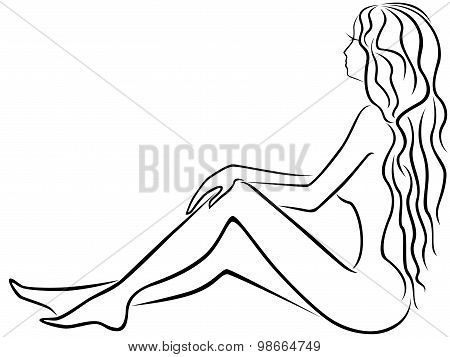 Dreamily Young Lady