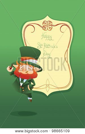 Happy Saint Patrick Day gratters Leprechaun