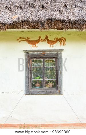 Window Of The Old Traditional Ukrainian House