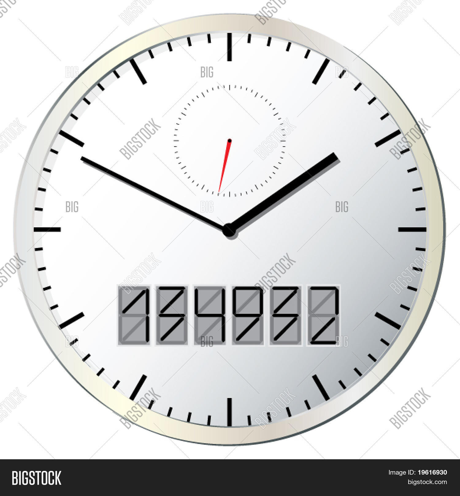 Wall Clock. Vector Vector & Photo (Free Trial) Bigstock