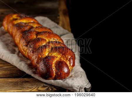Challah Or Hala Is A Traditional Jewish Sweet Fresh Sabbath Bread Loaf.