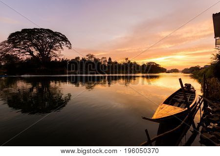 Golden Sunrise On Don Det