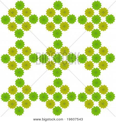 frische grüne Blätter Rahmen als Hintergrund