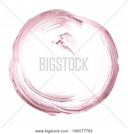 Abstract Circle Acrylic And Watercolor Painted Background.