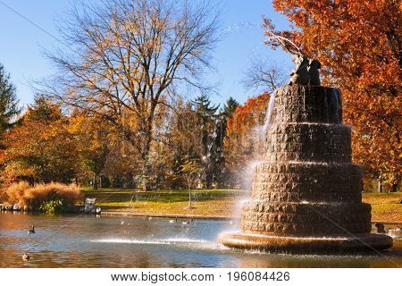 Goodale Park, located in the Victorian Village area of Columbus, Ohio, covers 32 acres and is the oldest park in the city.