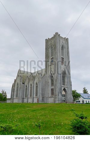 Catholic Christian Churh In Reakjavik City In Iceland