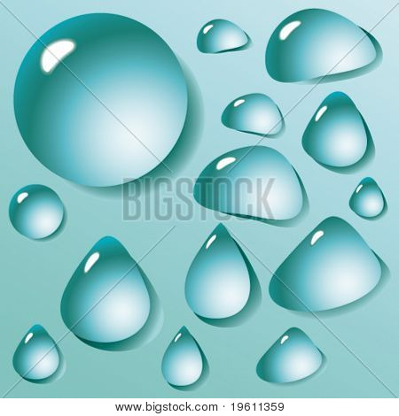 Background from the drops. Vector.