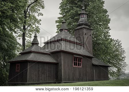 The Greek Catholic church of St Michael the Archangel in Semetkovce Slovakia