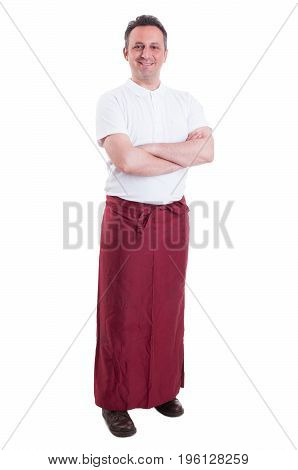 Pround Young Butcher Posing With Folded Arms