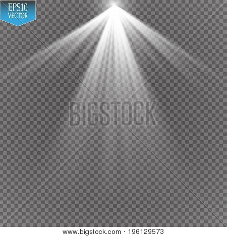 Vector Spotlights. Scene. Light Effects Magic concept